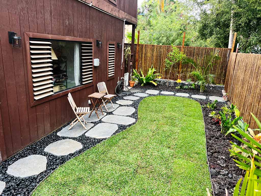 Completed big island landscape project, Kailua-Kona.