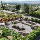 Ariel view of a finished Hawaii landscape design.